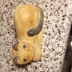 Wooden Cat Sculpture Made in Thailand
